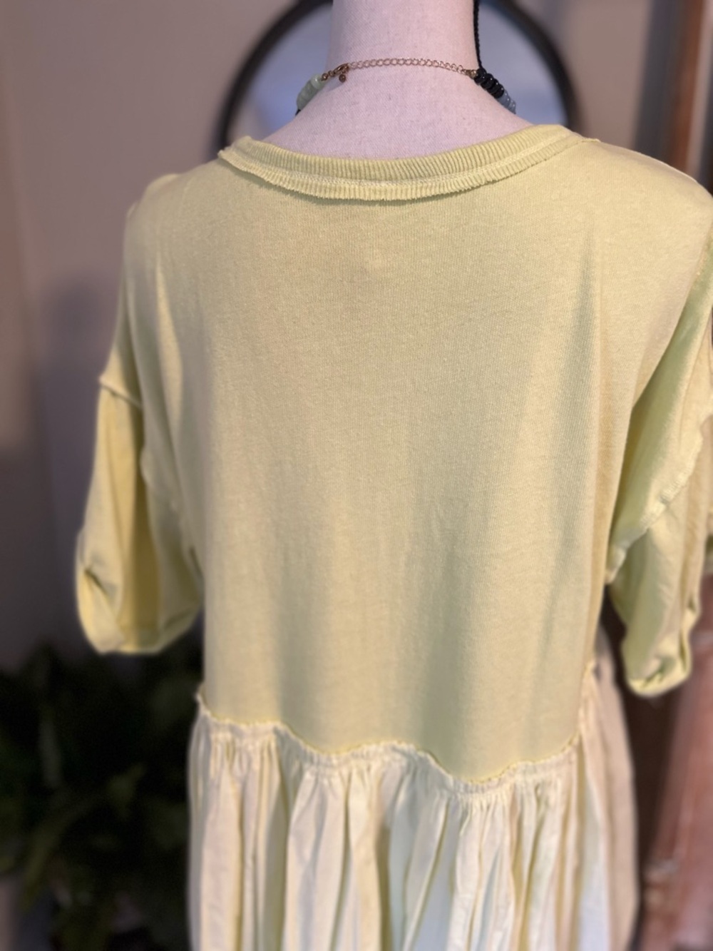 Free People Catalina Mini Dress in Neon Lime - Picture 7 of 8